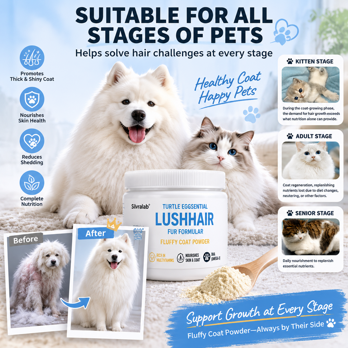 Silvralab LushHair Fluffy Coat Powder