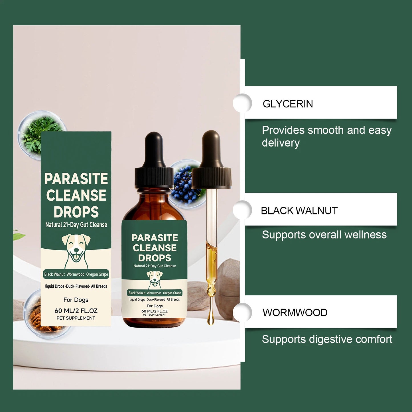 Parasite Cleanse Drops for Dogs