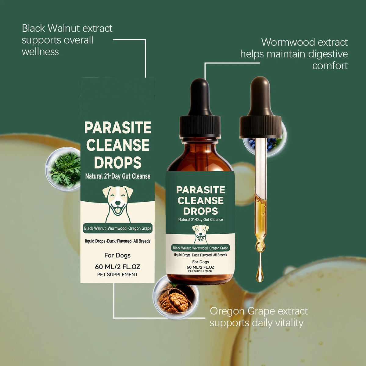 Parasite Cleanse Drops for Dogs