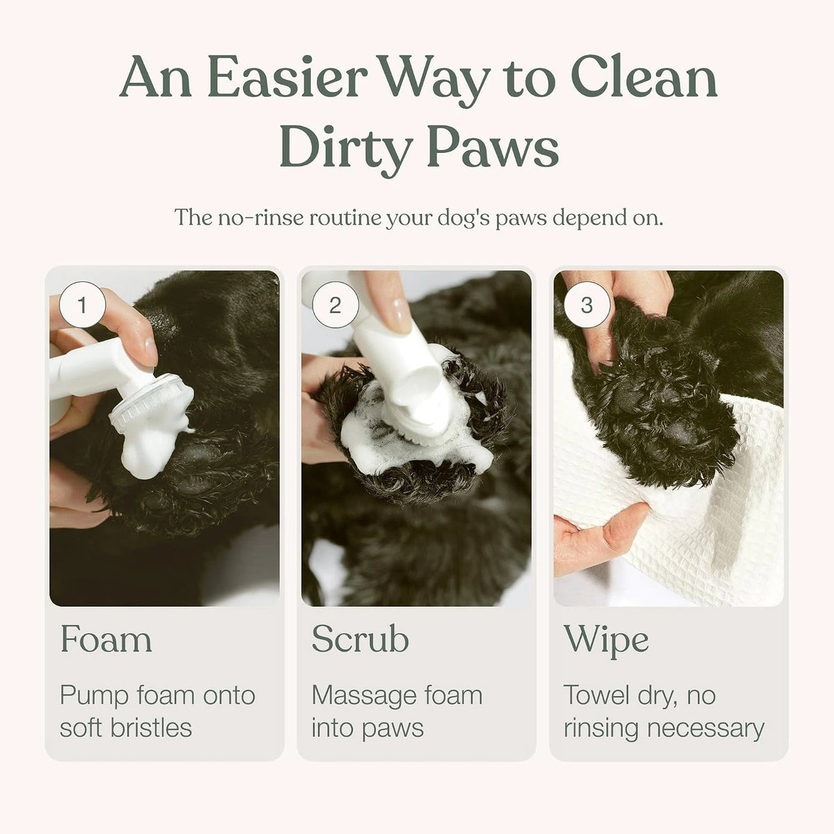 Pet Paw Cleaning Foam for Dogs & Cats