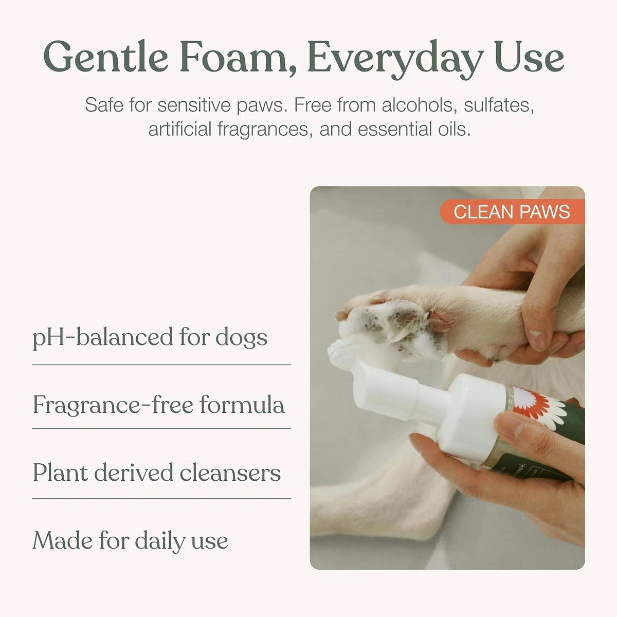 Pet Paw Cleaning Foam for Dogs & Cats