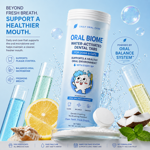 Oral Microbiome Support for Dogs & Cats