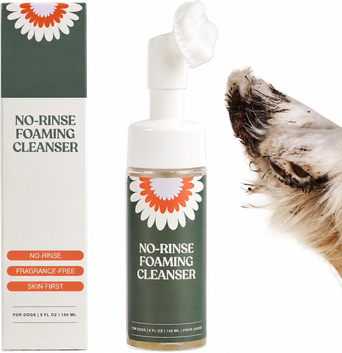 Pet Paw Cleaning Foam for Dogs & Cats